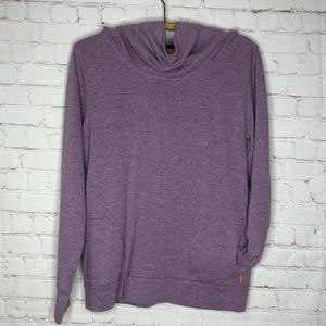 LUCY cowl neck hoodie! Size M, EUC!